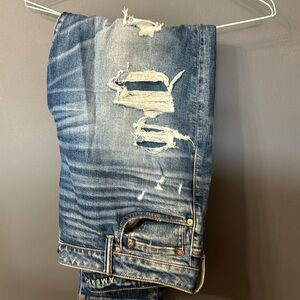 AE AirFlex + Patched Athletic Skinny Jeans - size 40